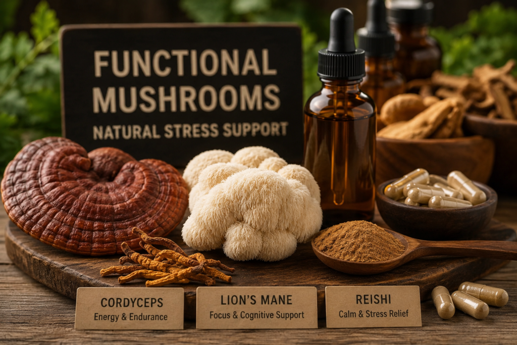 Functional Mushrooms for Natural Stress Relief